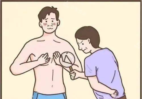 男生没有胸肌示意图