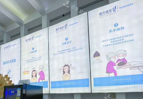 北京雍禾植发展示墙