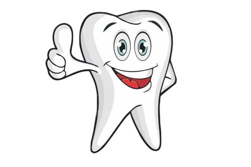健康牙齿卡通图