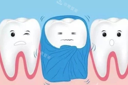 牙齿敏感卡通图片展示