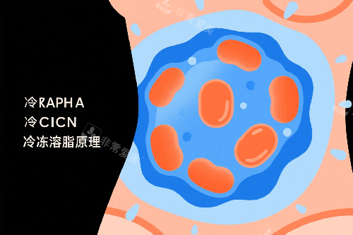 冷冻溶脂原理示意图 冷冻溶脂原理示意图