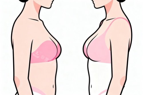 胸部做提升前后对比图