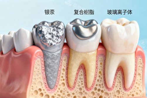 补牙材料卡通图展示