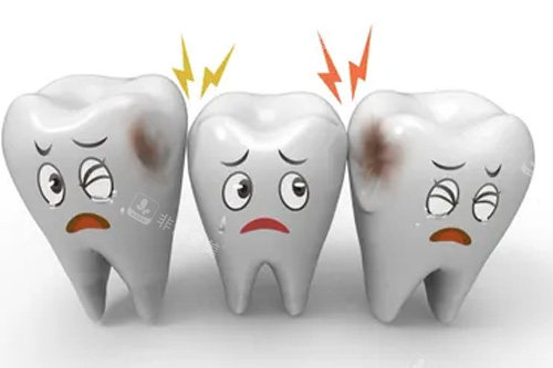 牙齿疼痛示意图