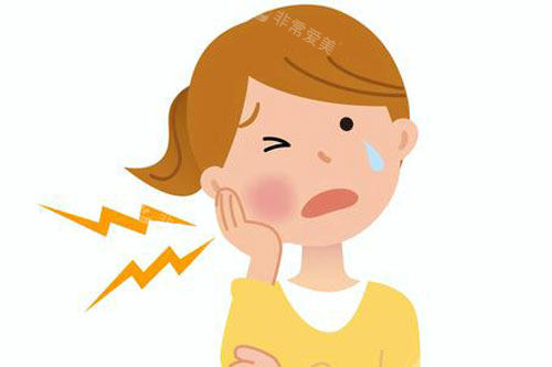 牙齿痛卡通图