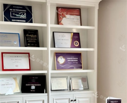 北京叶子整形医院展示墙