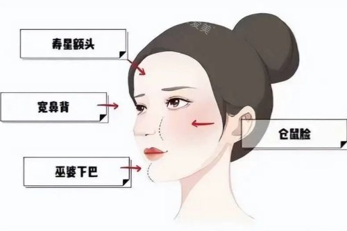 面部馒化卡通图