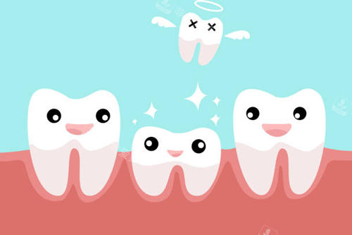 儿童牙齿卡通图