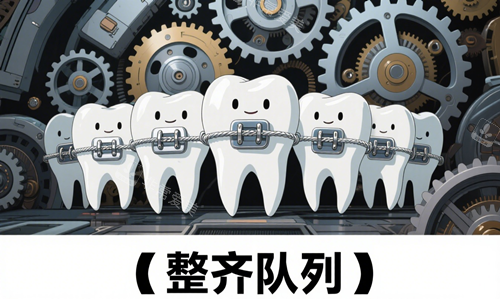 牙齿矫正科幻感图片