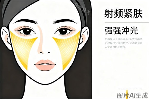 做射频紧肤卡通图展示