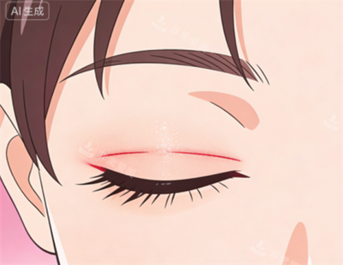 双眼皮的手术切口