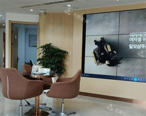 宁波亚植植发院内一角