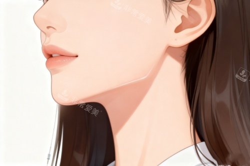 好看下颌线卡通图