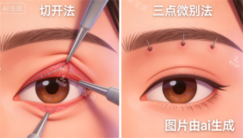 双眼皮展示图
