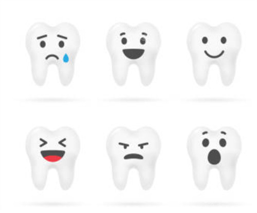 牙齿各个表情图