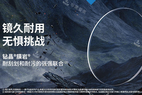 钻晶膜岩近视镜片宣传图