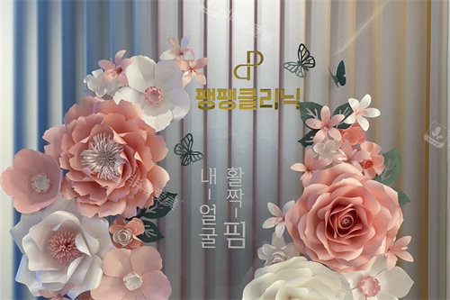 韩国pangpang皮肤科艺术展示墙