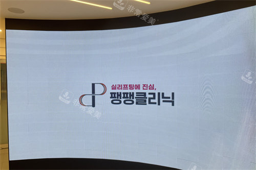 韩国pangpang皮肤科电视墙