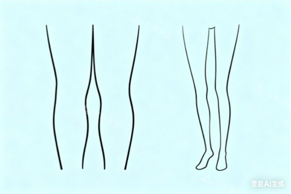 腿部做吸脂前后对比图