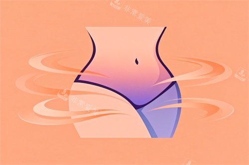 腰腹塑形吸脂卡通圖