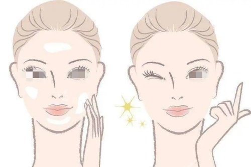 激光美白术后示意图_副本