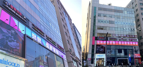 韩国pangpang皮肤科门头环境一览图