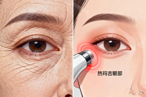 熱瑪吉眼部前后對比圖