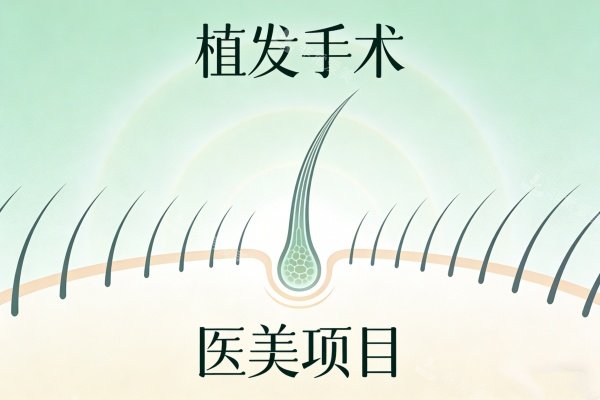 植发手术卡通图展示