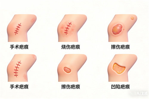 多类型疤痕图片