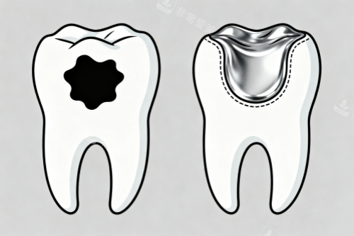 蛀牙补牙展示图