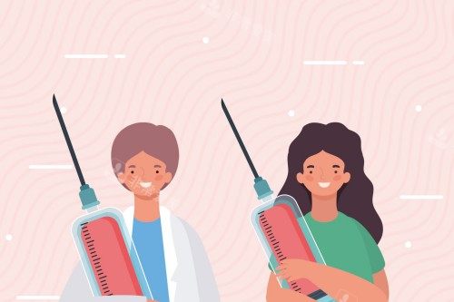 注射项目卡通图