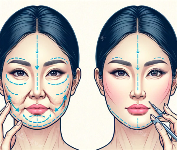 抗衰除皱前后对比效果图