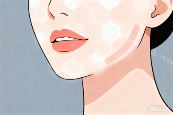 面部做美白卡通展示图 面部做美白卡通展示图