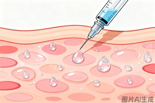 皮肤注射针剂卡通图展示