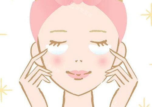 眼周护理卡通示意图 眼周护理卡通示意图