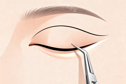 全切双眼皮卡通展示图 全切双眼皮卡通展示图