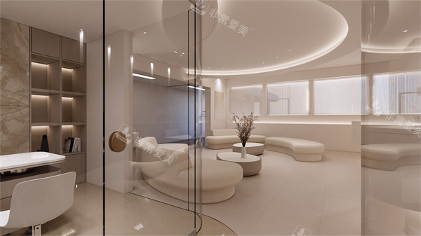 韩国德希尔皮肤科麻浦公德分院等待区