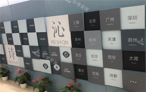 上海美诗沁整形展示墙