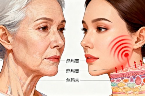 面部做熱瑪吉前后對比圖