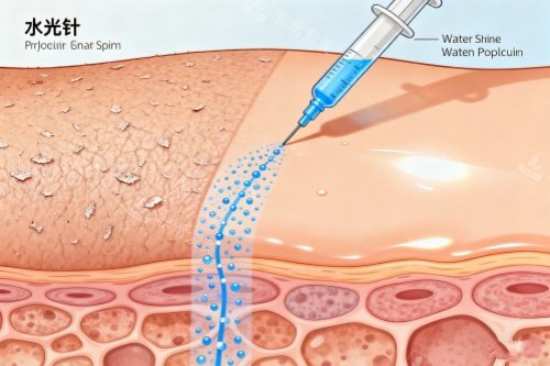 水光注射卡通圖