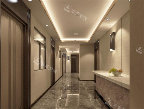广州军美医疗美容室内走廊环境