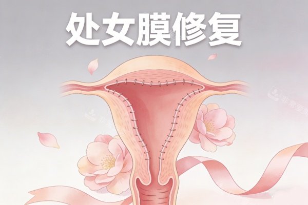 处女膜修复卡通图展示