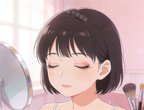 雙眼皮術(shù)后成效示意圖