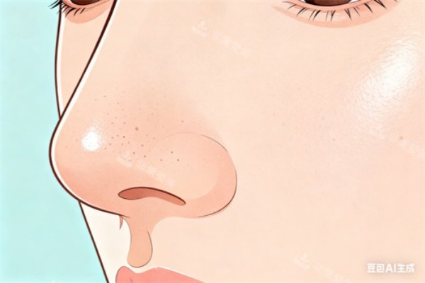 鼻子黑头卡通展示图