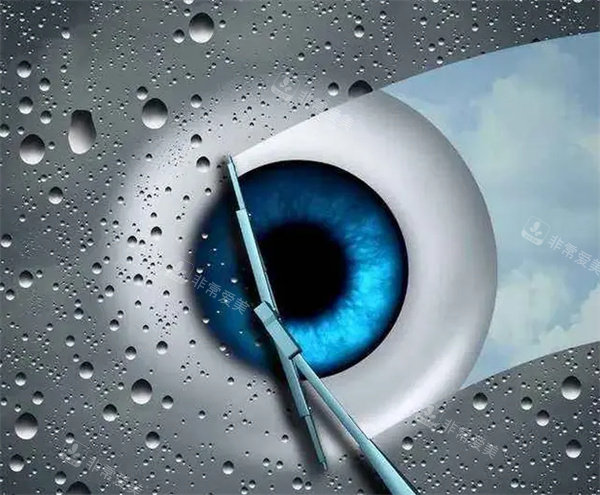 近视手术卡通图