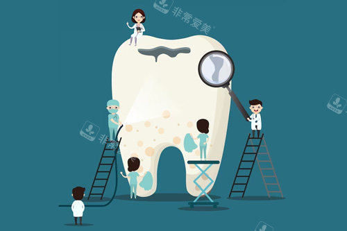 一颗牙齿卡通图