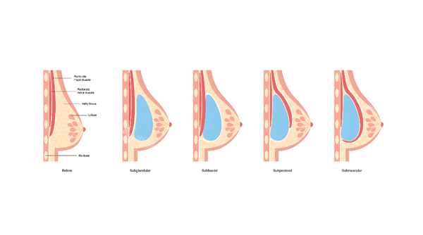 假体隆胸手术展示图