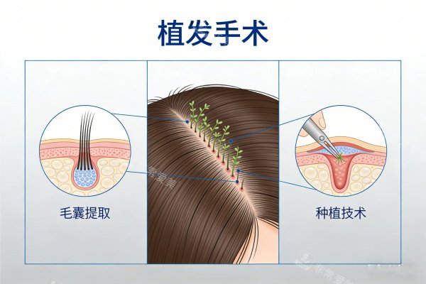 植发手术卡通图一览
