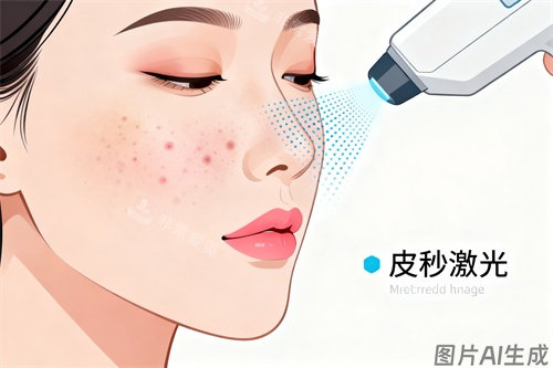 面部做皮秒激光卡通图 面部做皮秒激光卡通图