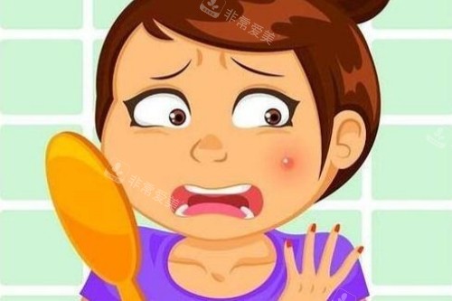脸上长痘图片一览